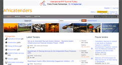 Desktop Screenshot of africatenders.com